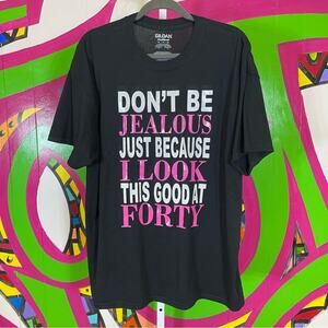 Gildan Dry Blend, Fourty Birthday Graphic T-Shirt. Size XL. In excellent cond!